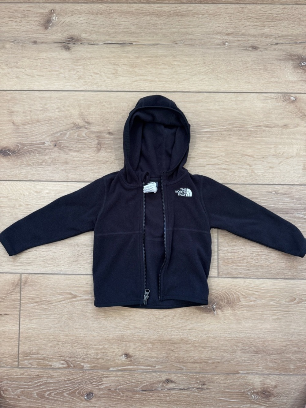 The North Face Black Kids Lightweight Hooded Fleece Zip Jacket